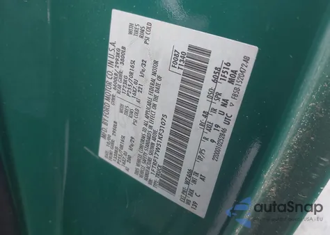 2001 Ford F-150 Xl/Xlt из США, поврежденный, VIN 1FTRF17W51KF31075